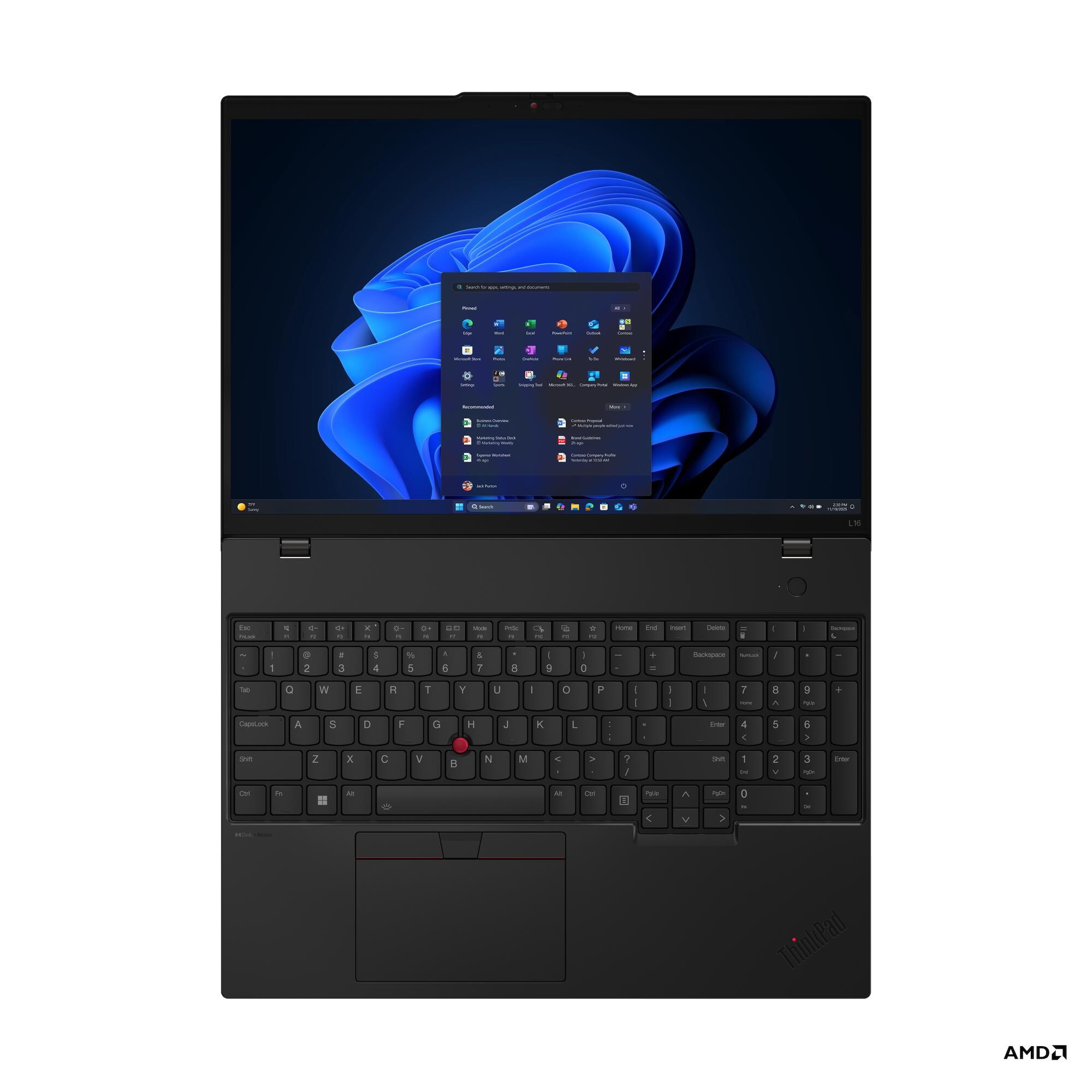 Laptop Lenovo ThinkPad L16 G2, 16" WUXGA, Ryzen 5 PRO, 16GB 512GB SSD, i zi