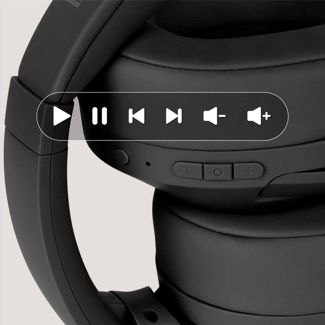 Kufje wireless On Ear Kruger&Matz KM0672 B, 40mm, 20Hz 20kHz, të zeza