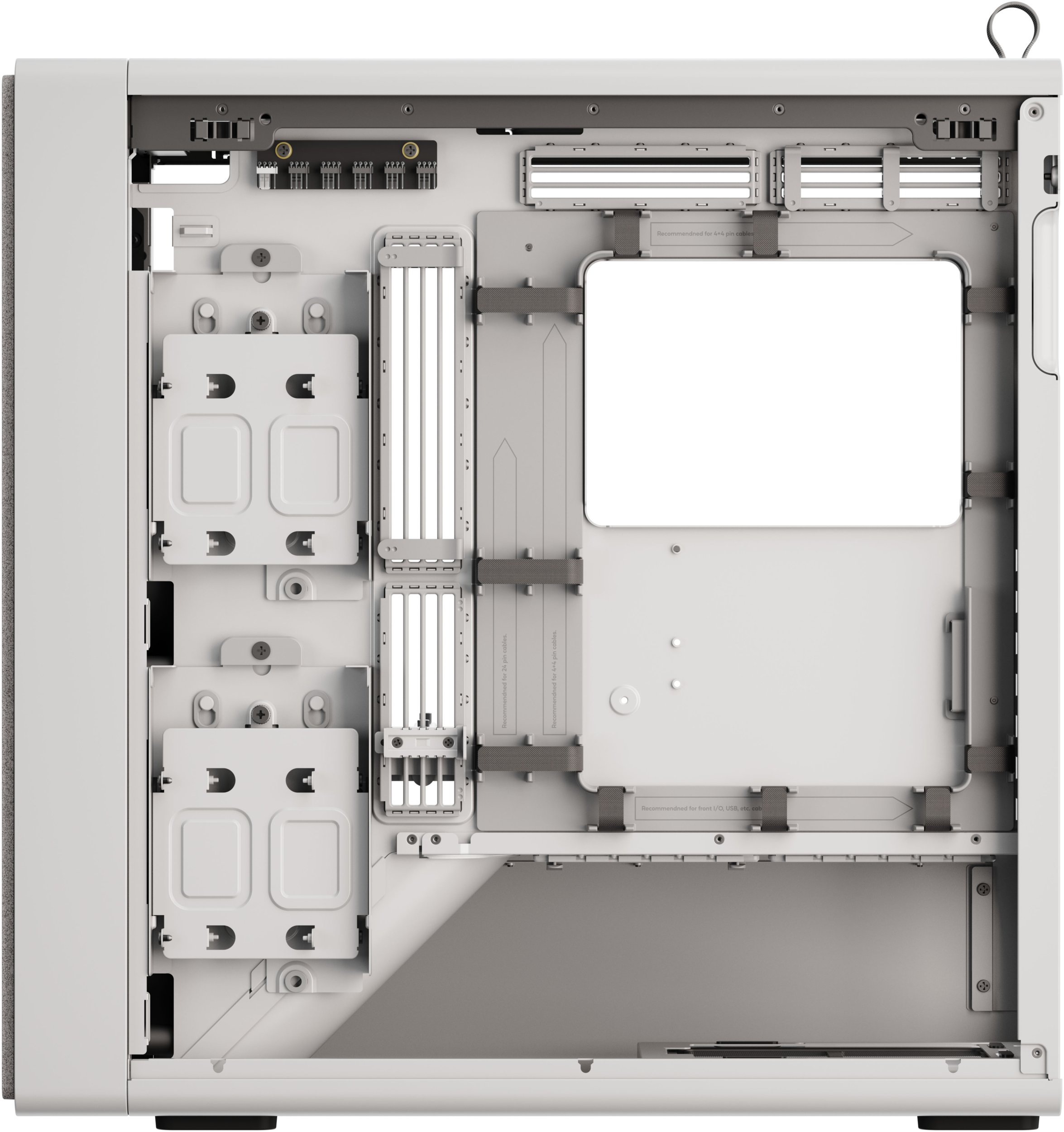 Kuti PC HAVN BF 360 FLOW, Mid Tower, xham i temperuar, e bardhë