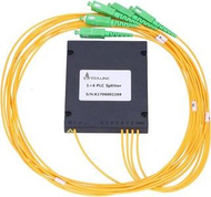 Ndarës optik ExtraLink PLC 1:4, SC APC, fibër G657A 1.5m, modul ABS