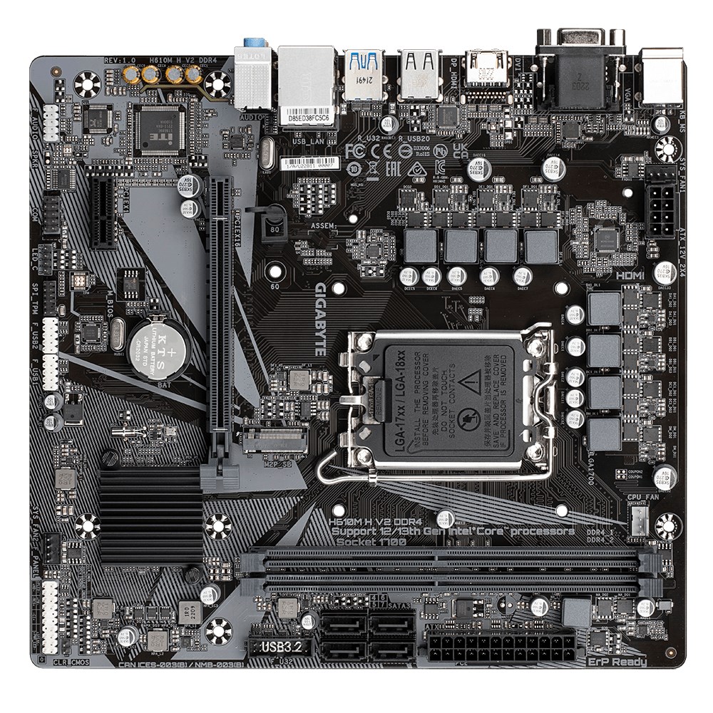 Pllakë amë Gigabyte H610M H V2 DDR4