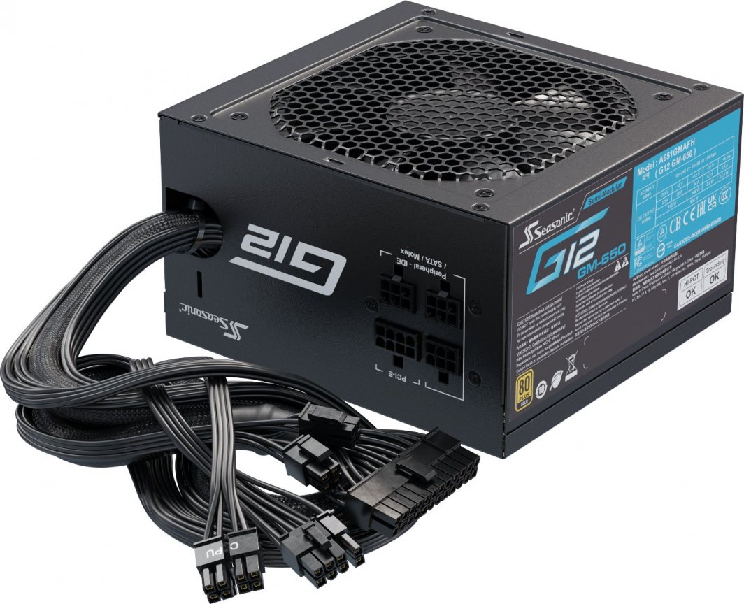 Burim energjie SeaSonic G12 GM G12-GM-650 ATX, 650W