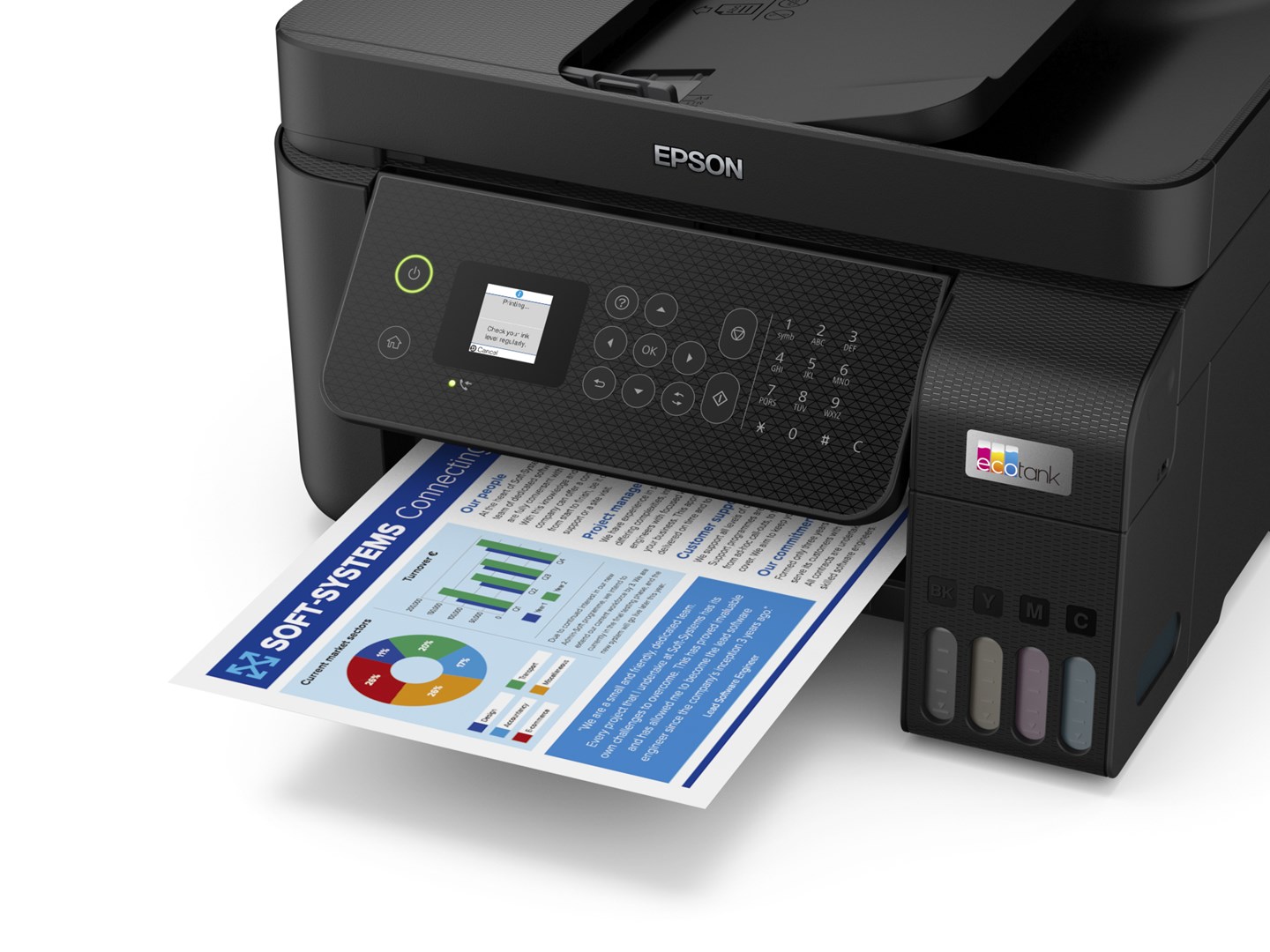 Printer multifunksional Epson L5290, Inkjet, i zi