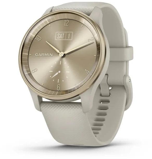 Ora sportive Garmin Vivomove Trend, 40mm, GPS, krem ari dhe gri