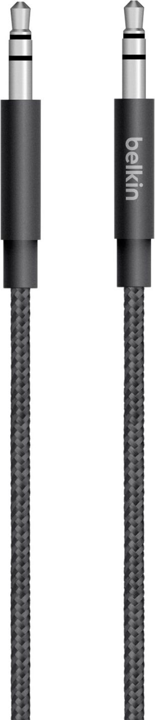 Kabllo audio Belkin, Jack 3.5mm - Jack 3.5mm, 1.2m, e zezë