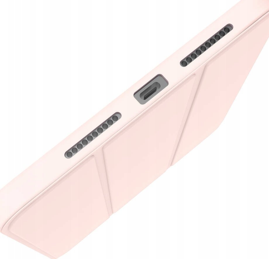Kapak mbrojtës JCPal DuraPro për iPad Air 13" M2 M3, folio me mbajtëse për Pencil, rozë