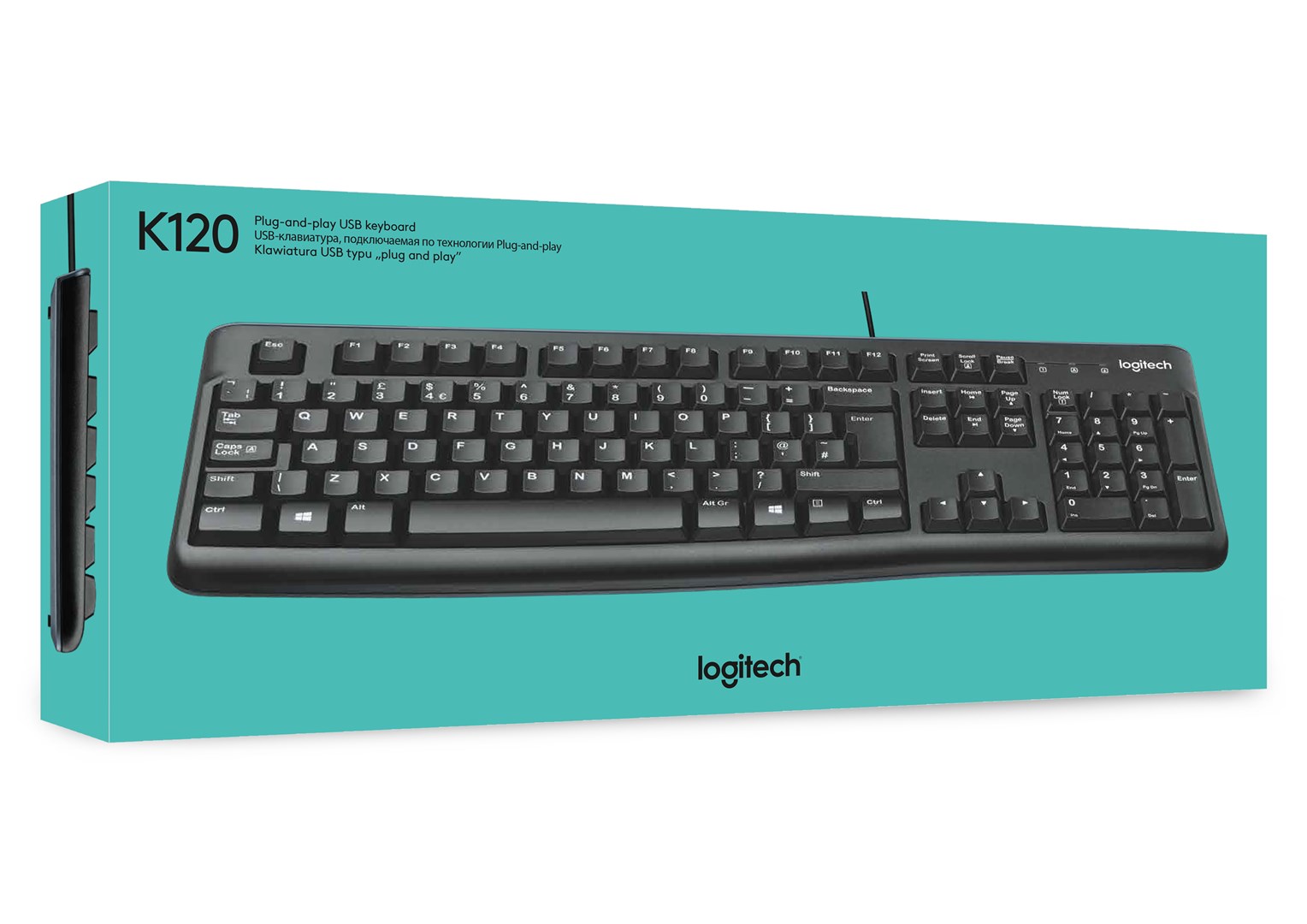 Tastierë Logitech K120, USB, e zezë