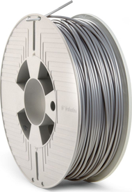 Filament 3D Verbatim PLA, 1.75mm, silver, gri