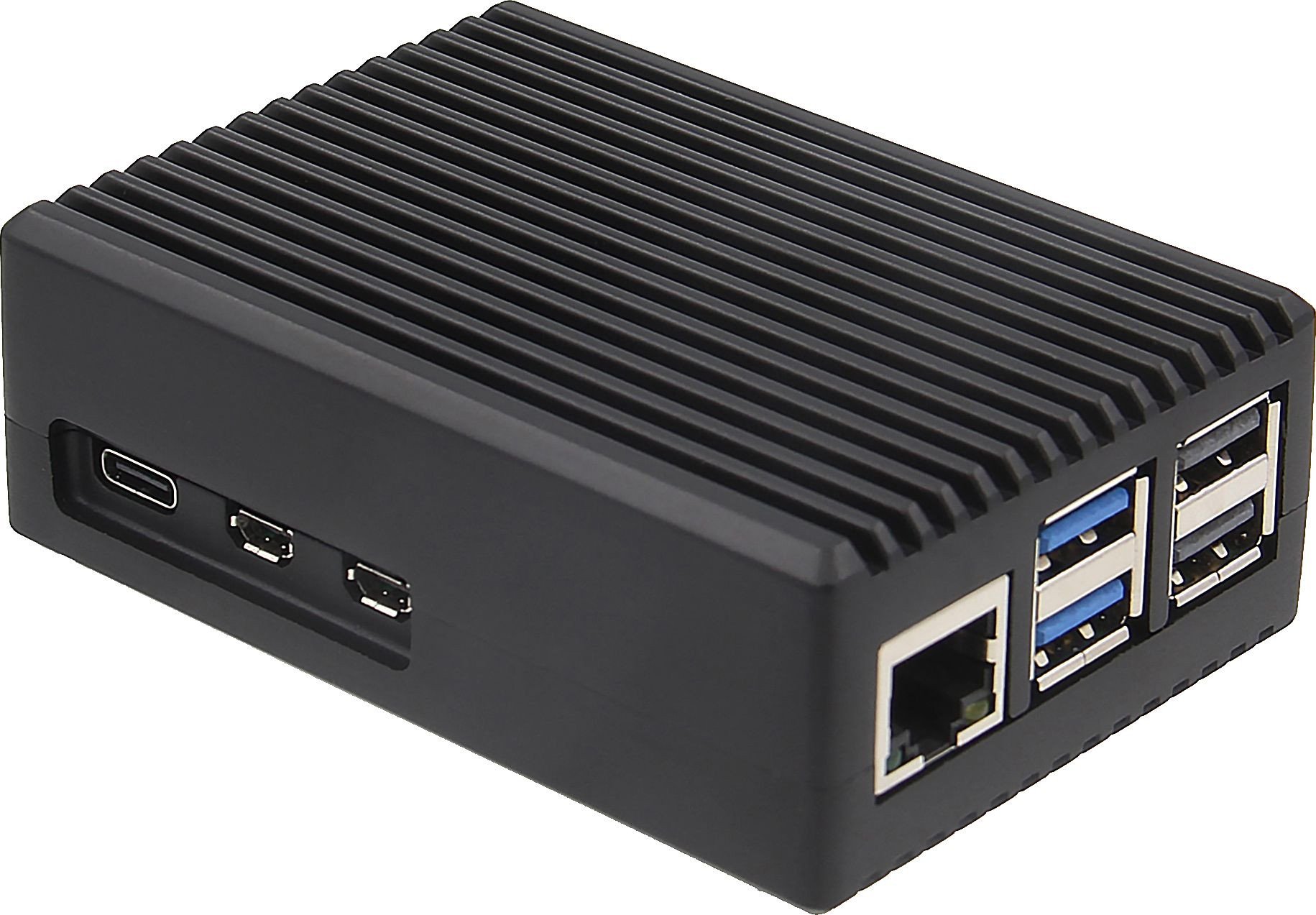 Kuti alumini për mini kompjuter ODS 739, për Raspberry Pi 5, e zezë