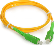 Оптички кабел со влакна MicroConnect SC/APC-SC/APC, 1.5m, OS2 Simplex, жолт