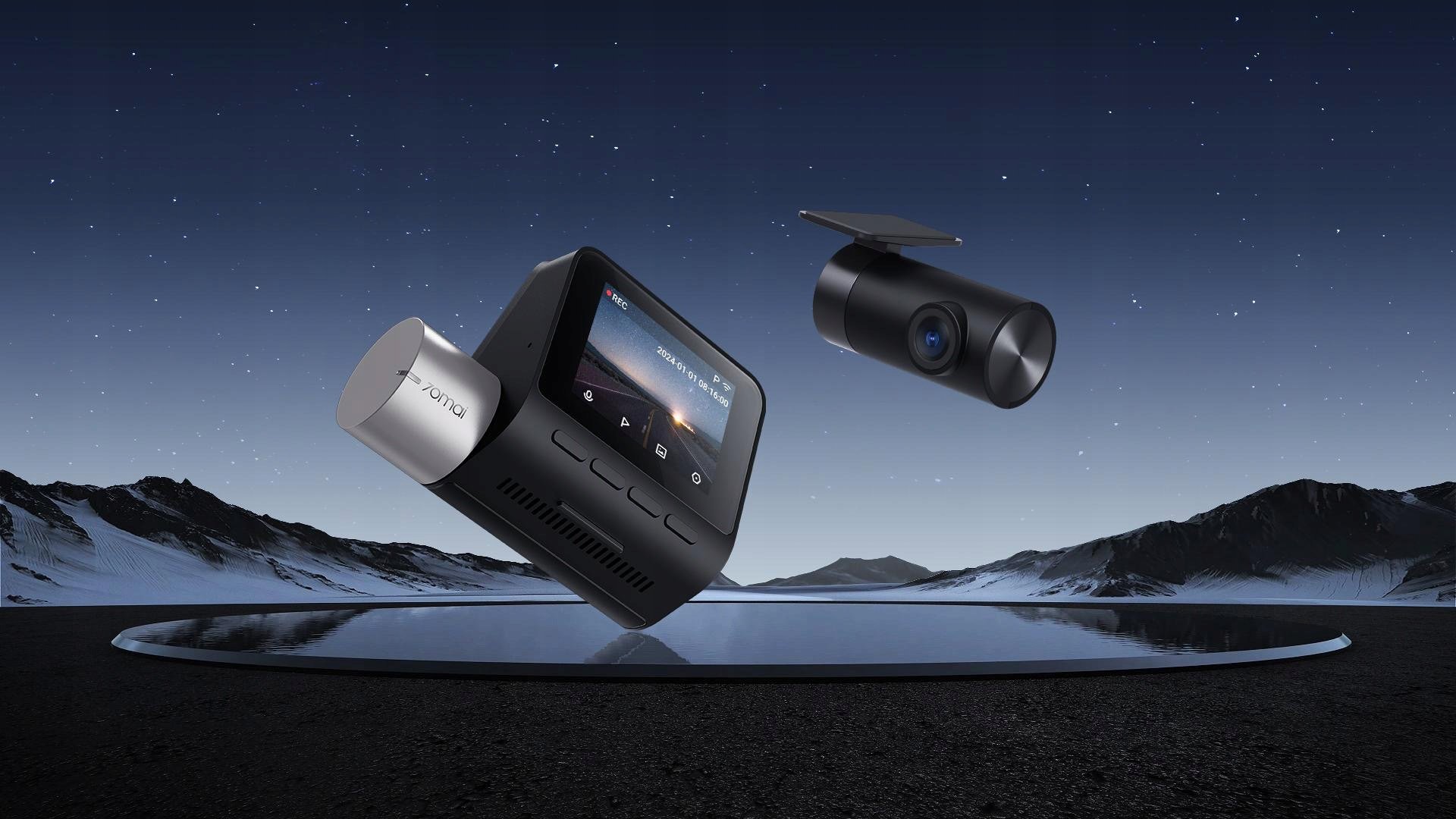 Камера за автомобил 70mai A510 Global Version, 3K 1944P, GPS ADAS, црна