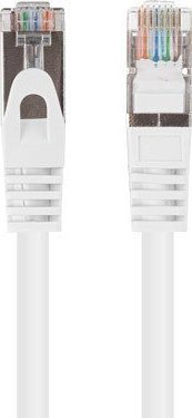 Set kabllo rrjeti Lanberg Patchcord CAT 6 FTP, 0.25 m, 10 copë, të bardha