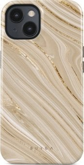 Mbulesë telefoni Full Glam për iPhone 13 Pro, Tough, MagSafe, beige