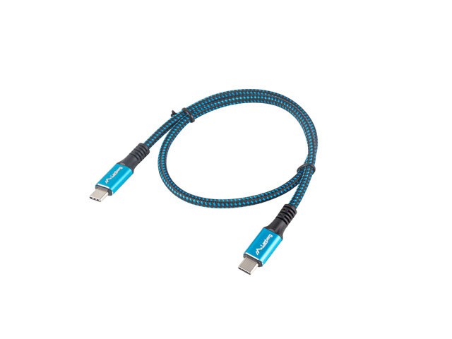 Kabllo Lanberg, USB C / USB C, 0.5 m, e zezë