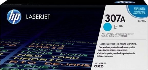 Toner HP 307A (CE741A), cian