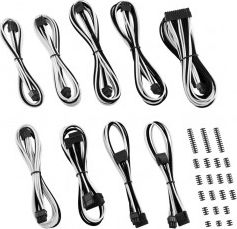 Set kabllosh PC CableMod ZUAD 1023, për Corsair RMi RMx, ModFlex, bardh e zi