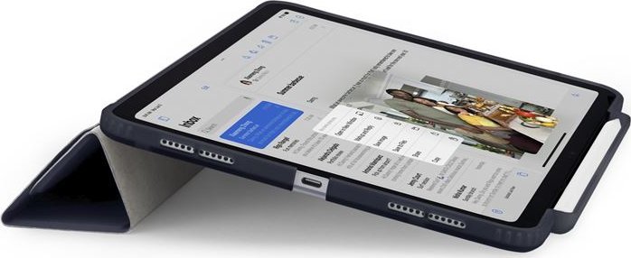 Mbulesë tablet Pipetto Origami No3 Pencil Case, për iPad Pro 13" 2024, me qëndrim, blu e errët