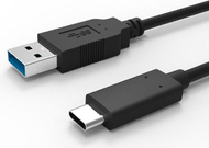 Kabllo USB Logo USB A në USB C, 1m, e zezë