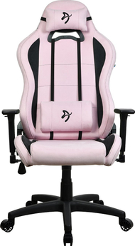 Karrige gaming Arozzi Torretta Super Soft, ergonomike, me jastëkë mbështetës, rozë e zezë