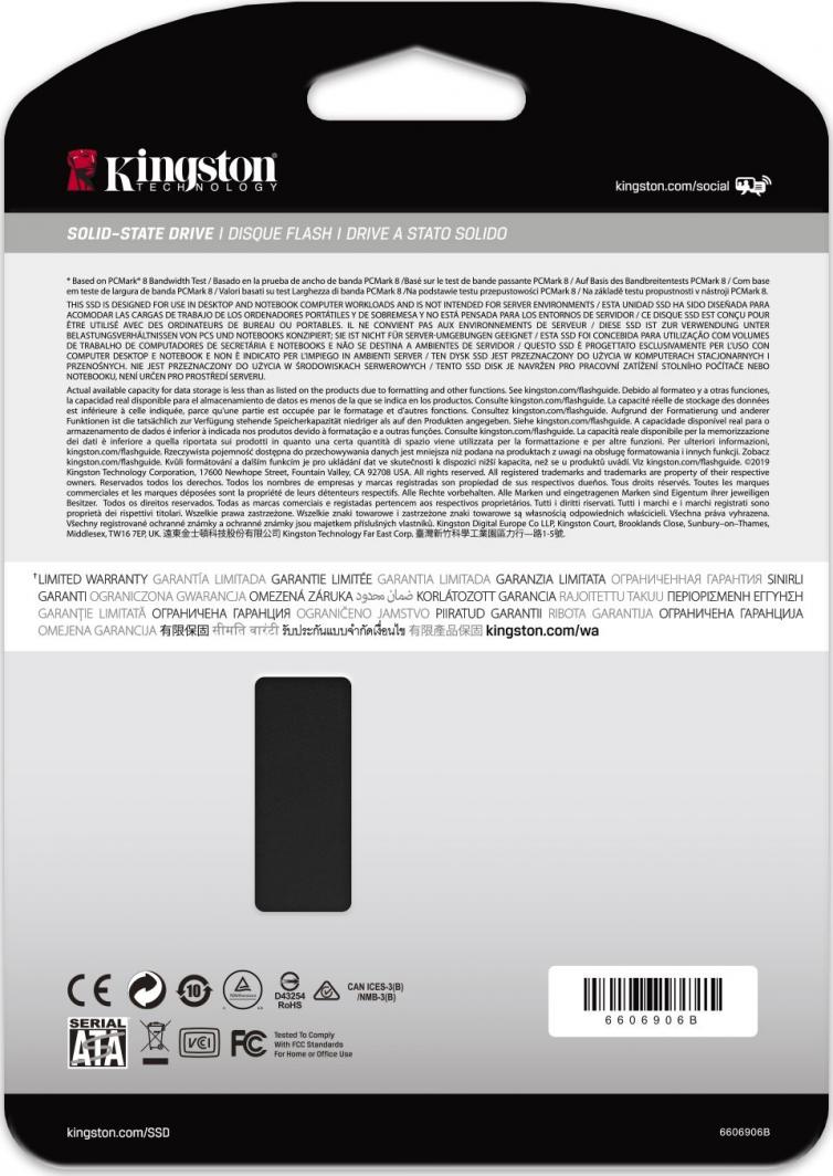 Disk SSD Kingston KC600, 2TB, 2.5" SATA III