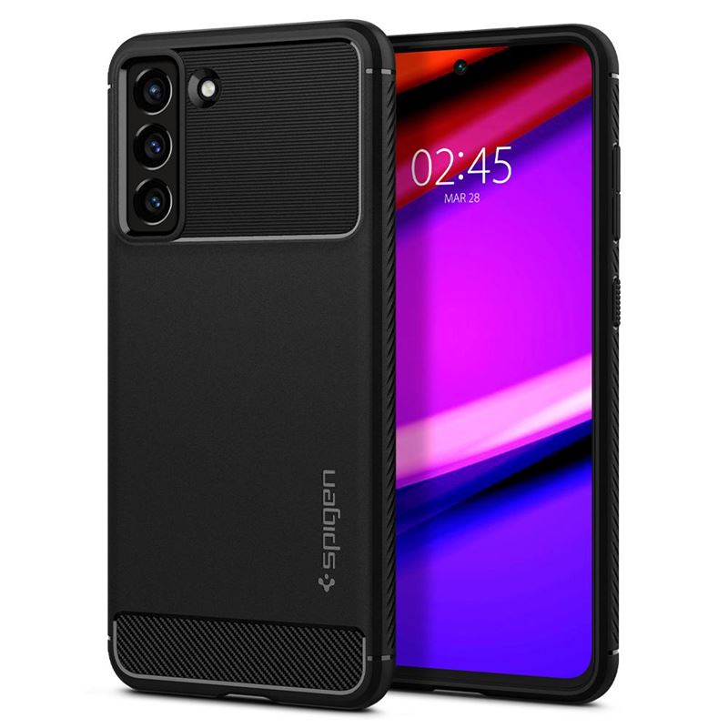 Заштита за мобилен телефон Samsung Galaxy S21 FE 5G Spigen Rugged Armor, црна