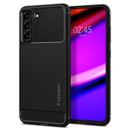 Mbrojtëse për celular Samsung Galaxy S21 FE 5G Spigen Rugged Armor, e zezë