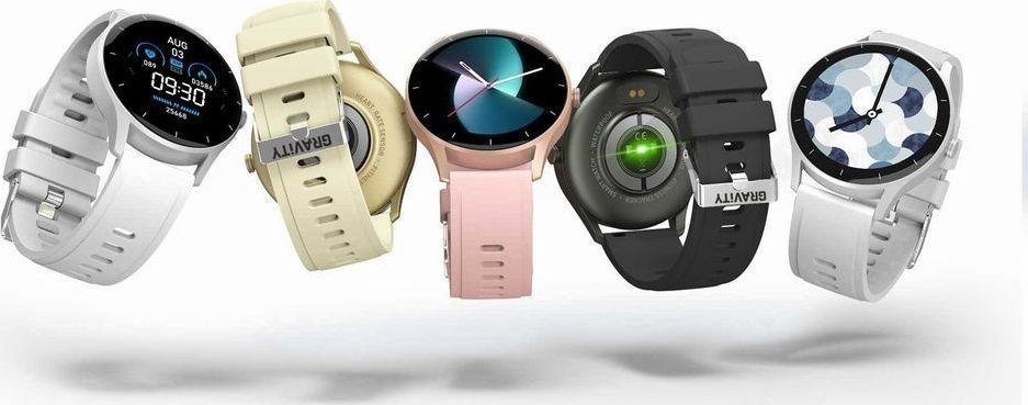 Smartwatch GRAVITY GT2 6 për femra, ekran 1.28", Bluetooth, argjendtë