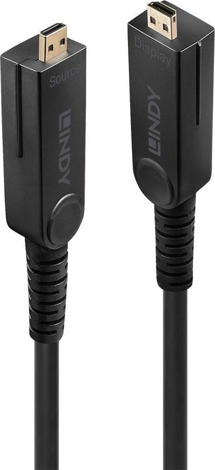 Kabllo HDMI Lindy 38321, 20m, 4K 60Hz, e zezë