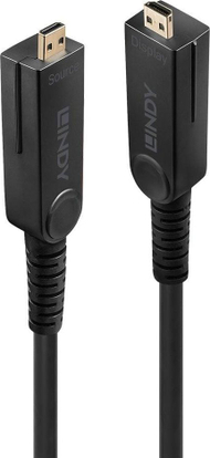 Kabllo HDMI Lindy 38321, 20m, 4K 60Hz, e zezë
