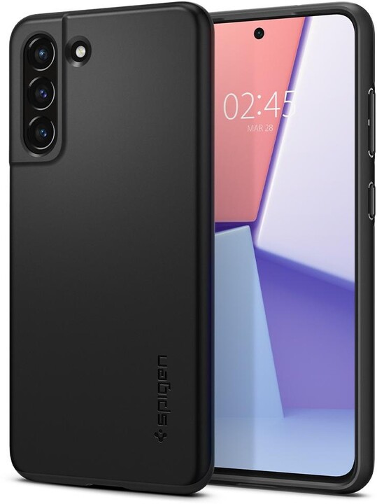 Маска за телефон Spigen Thin Fit за Samsung Galaxy S21 FE 5G, црна