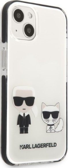Mbështjellëse telefoni Karl Lagerfeld KLHCP13STPEKCW, për iPhone 13 mini 5.4", hardcase, e bardhë