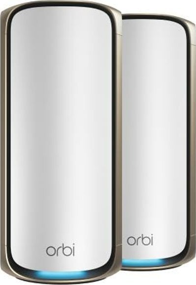 Sistem mesh WiFi NETGEAR Orbi 970, WiFi 7, Quad band, set 2 pjesë, gri