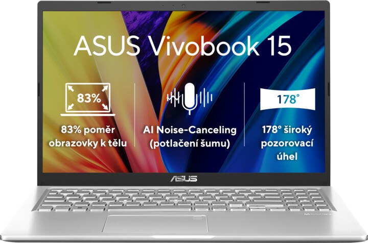 [OUTLET] Laptop ASUS VivoBook 15 (X1500, 11th gen Intel), 15.6 ", Intel Core i5, 16GB RAM, 512GB SSD, Intel Iris Xe Graphics, i argjendtë				
