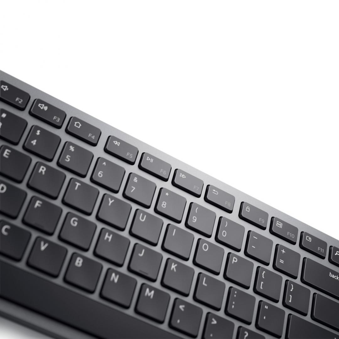 Tastierë Dell KB700, wireless, Bluetooth 5.0, gri titan