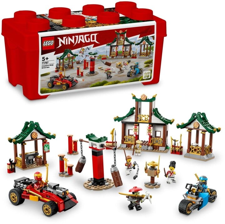 Set LEGO® NINJAGO® 71787 Creative Ninja Box, 530 pjesë
