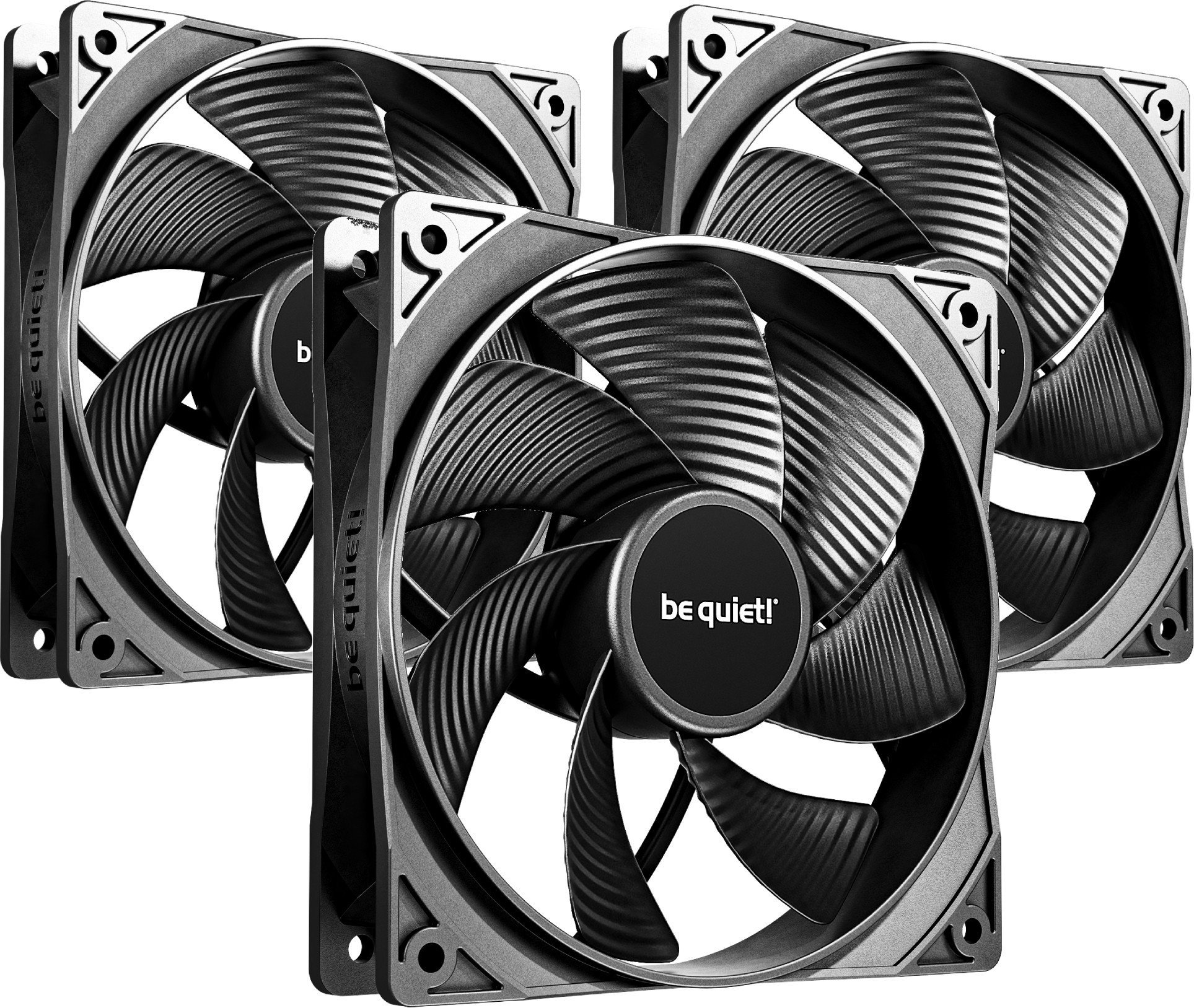 Pako ventilatorësh Be Quiet Pure Wings 3 PWM High Speed, 3x120mm, 1500 RPM, e zezë
