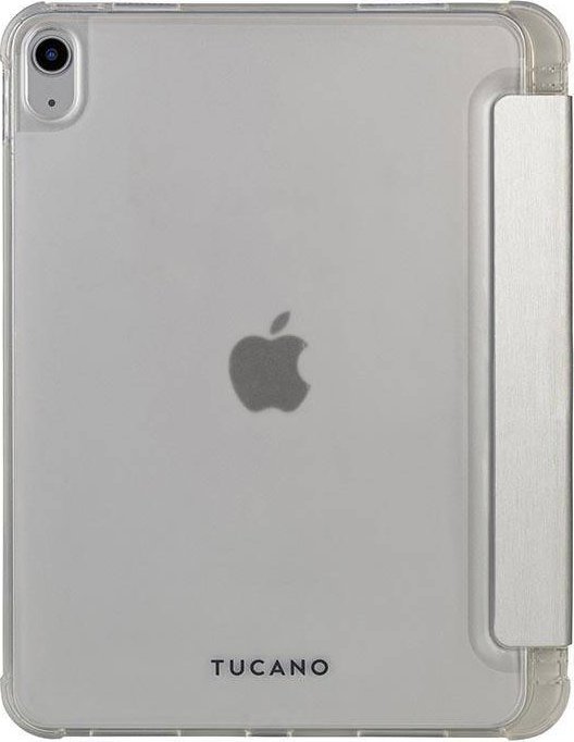 Mbulesë tabletë Tucano Satin Case për iPad 10.9" 2022 gjenerata e 10, me mbajtëse Apple Pencil, argjendtë