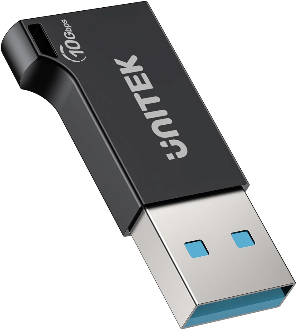 Adapter USB Unitek, USB A në USB C, 10 Gbps, i zi