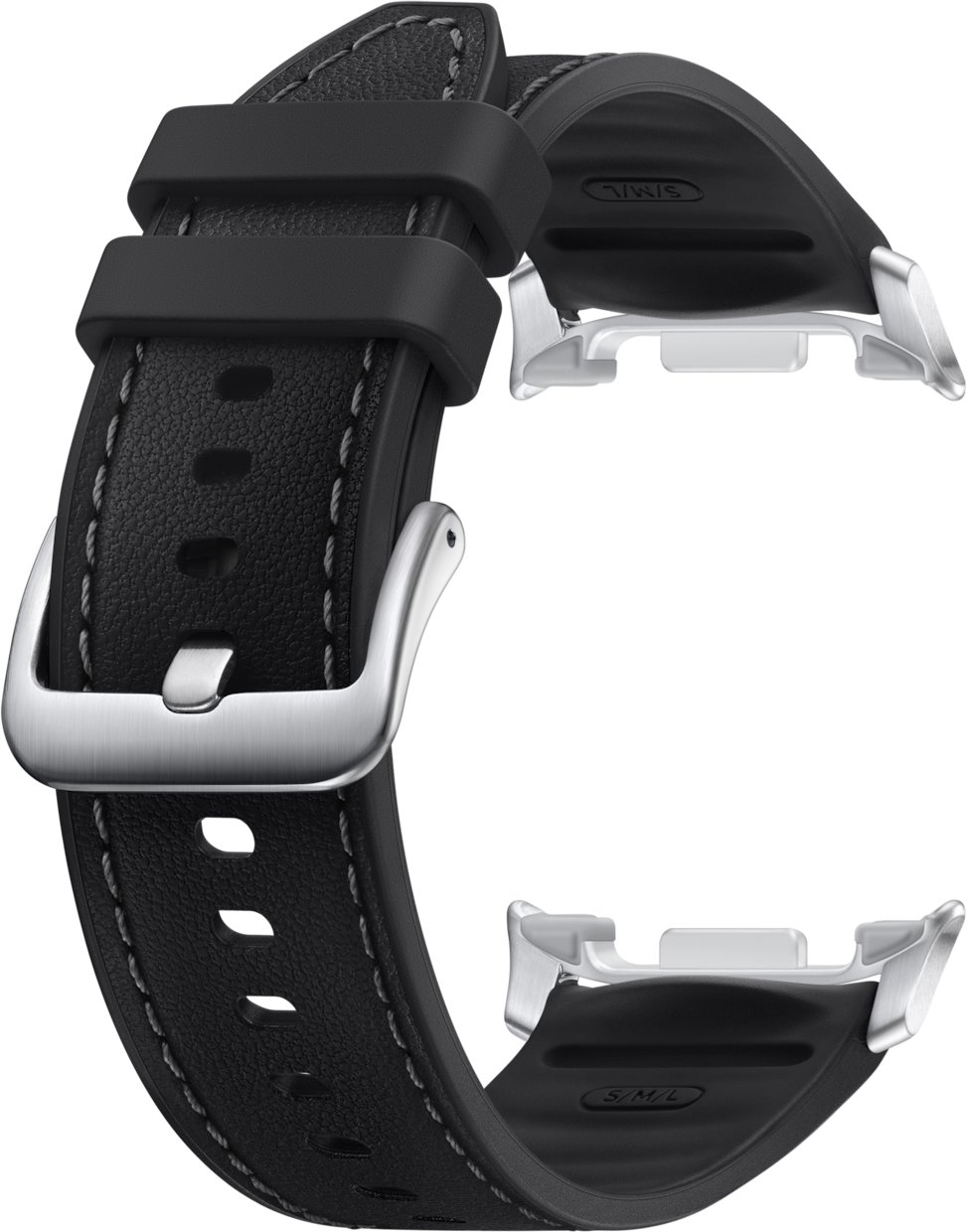 Rrip dore Samsung Hybrid Band për Galaxy Watch8 Watch8 Classic, madhësi S M L, i zi