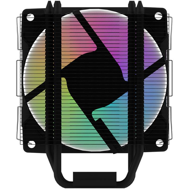 Ftohës procesori AQYRIS URANUS LS 2.0 ARGB, 120mm PWM, ARGB, i zi