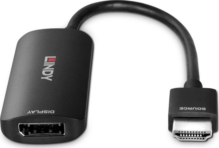 Konvertues HDMI në DisplayPort 1.4 8K60, 48Gbps, 8K, i zi
