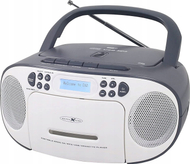 Radio CD portative Reflexion RCR2260DAB/GR, DAB/DAB+, CD USB kasetë, e bardhë gri