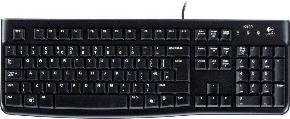 Tastierë Logitech K120, me kabllo, FR, e zezë