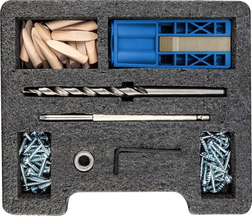 Set për lidhje të fshehura Graphite, 76 pjesë, për dru 4