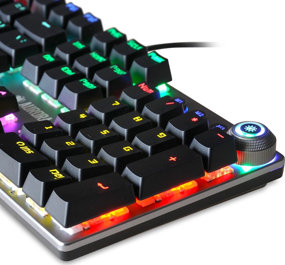 Tastierë iBOX Aurora K-3, USB, e hirtë