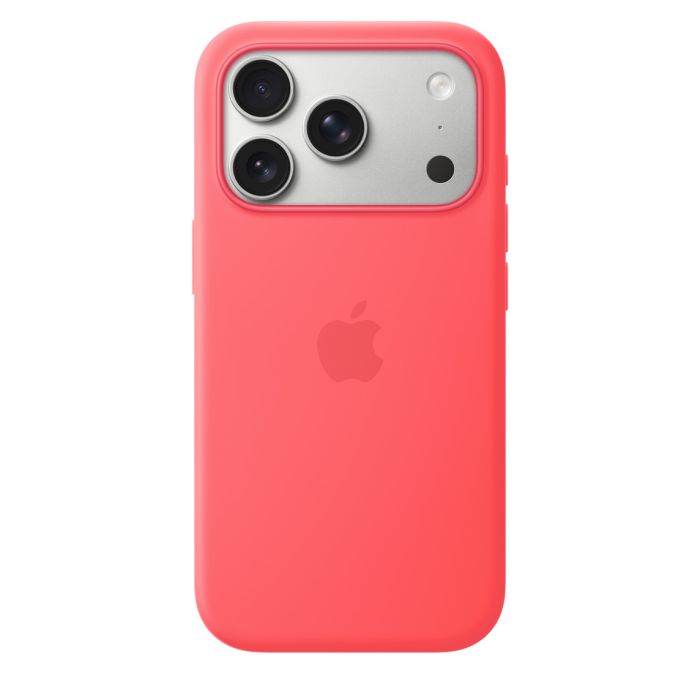 Apple iPhone 17 Pro Silicone Case with MagSafe, Bright Guava (SEASONAL)