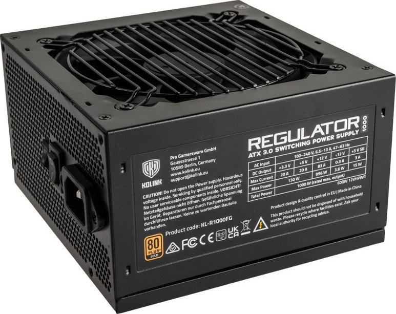 Burim energjie Kolink Regulator KL-R1000FG ATX 3.0, 1000W