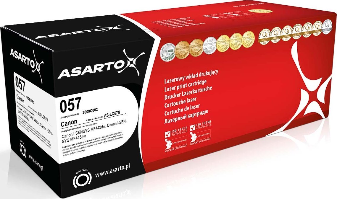 Toneri Asarto Premium për Canon 057 3009C002, i zi
