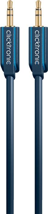 Kabllo audio ClickTronic Casual Series, 3.5mm në 3.5mm, 10m, blu