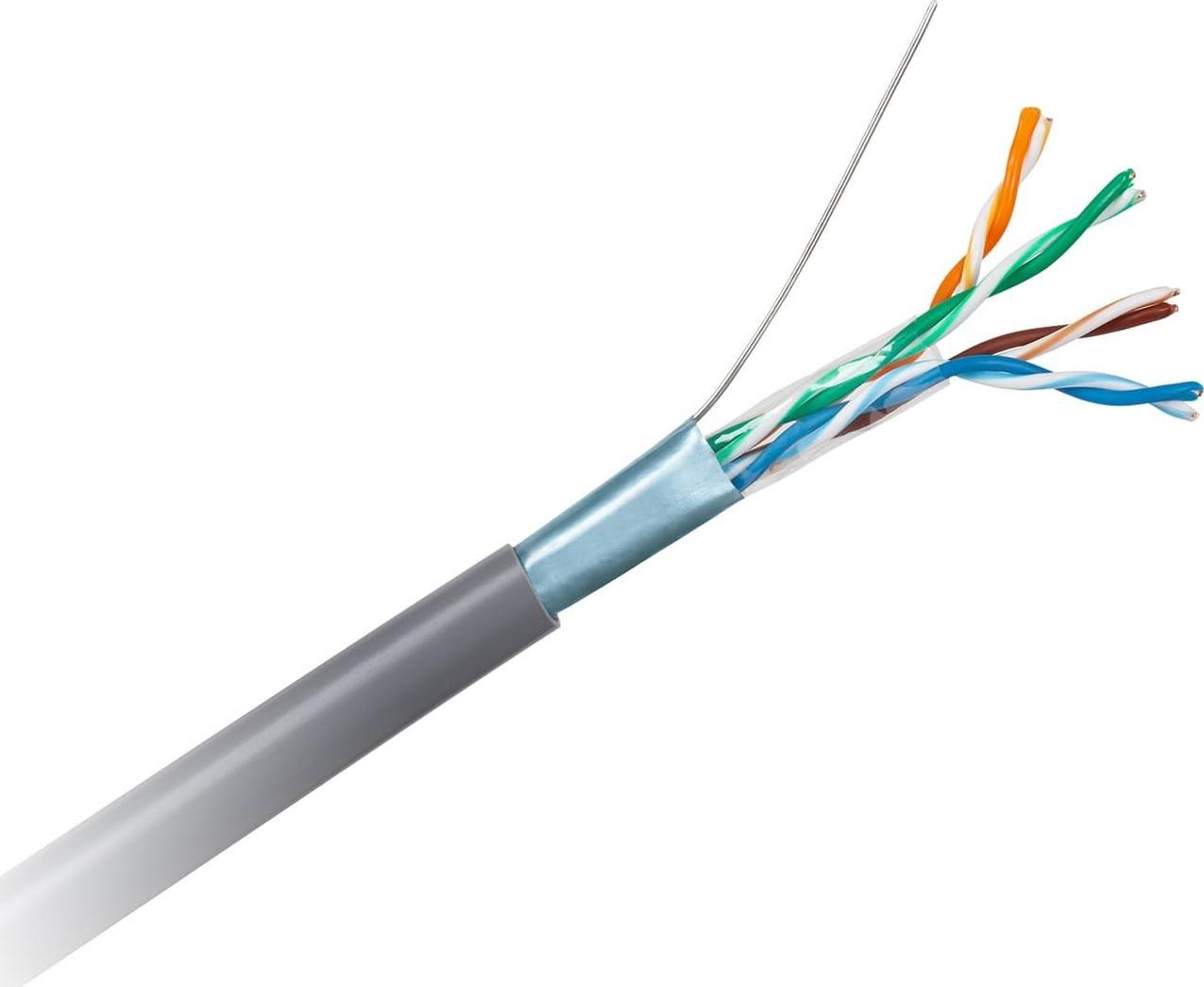 Kabllo rrjeti Cabletech FTP Cat5e, 305m, bakër, gri